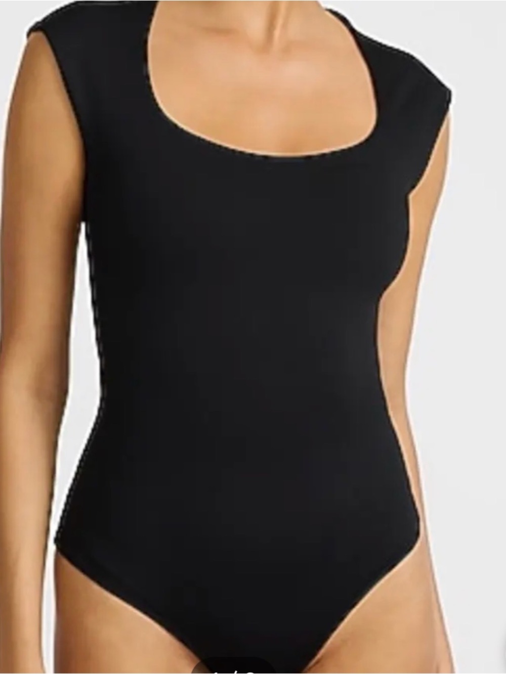 Express Black Scoop Neck One-Piece